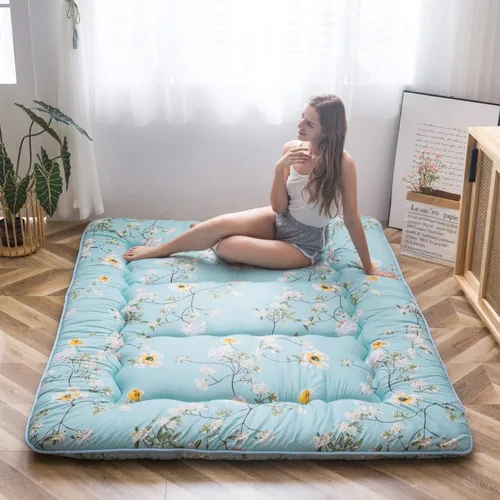 Miniatura 71 de MAXYOYO - Colchón de piso japonés, colchón tipo futón, colchón de tatami grueso, plegable, enrollable, colchón para niños y niñas, para dormitorio