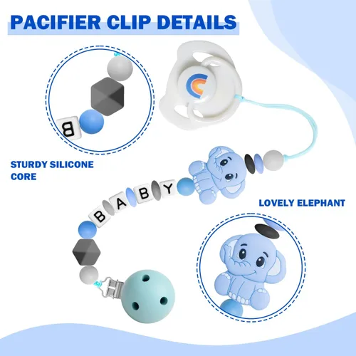 Miniatura 3 de SCOM Juego de Accesorios para Muñeca Bebé Reborn - Chupetes Magnéticos Arcoíris y Biberones para Muñeca Bebé Removibles Reutilizables con Clips