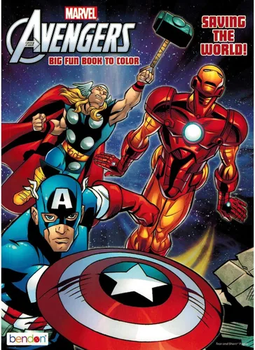 Marvel The Mighty Avengers libro para colorear "Salvar el mundo." Big divertido libro para colorear por Marvel