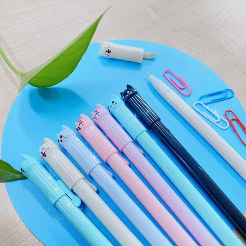Miniatura 7 de Bolígrafos lindos de dibujos animados de animales Kawaii Pen lindo bolígrafo de gato de 0.020 in bolígrafos de tinta negra bolígrafos para la 10
