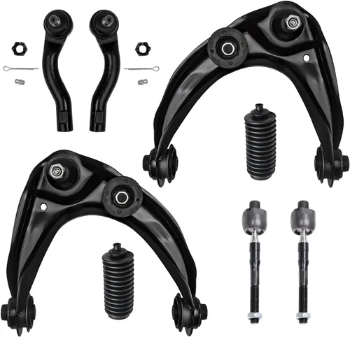 Miniatura 146 de Detroit Axle - Kit de brazos de control de extremo delantero de 8 piezas para Dodge Dakota 00-04, Durango 00-03, 4 brazos de control superior e