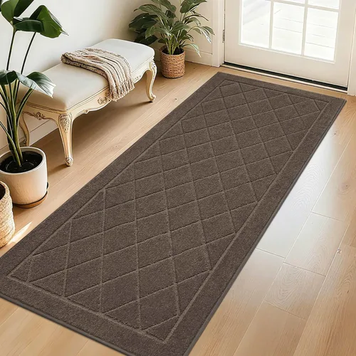 Miniatura 46 de BEQHAUSE Tapete para puerta de 20 x 32 pulgadas, tapete antideslizante para puerta, lavable, tapete para puerta de perro, resistente a las manchas