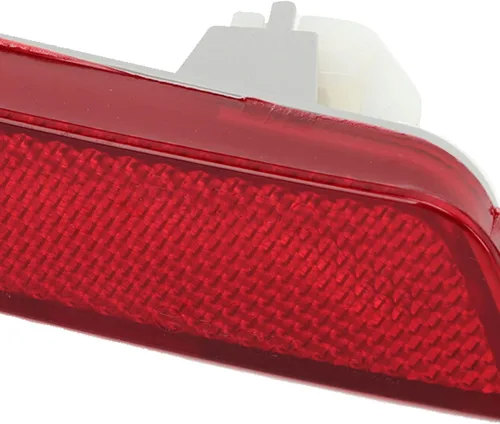 Miniatura 5 de Cubierta de tira reflectora de parachoques, juego de reflectores de parachoques trasero izquierdo derecho liso 265605C000 reemplazo para QX70 Base