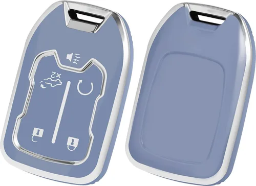 Miniatura 14 de Funda para llavero de automóvil compatible con GMC, funda para llavero compatible con Chevy Suburban Silverado GMC Sierra Terrain Acadia 1500 2500HD