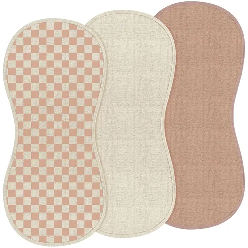 Miniatura 19 de Hahafelt 3 piezas de almohadillas para cambiador con forma de maní, impermeables, de algodón orgánico, almohadillas de maní cálidas para la espalda