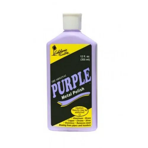 CALIFORNIA CUSTOM Productos – El pulidor de metal morado original, sin silicona, seguro para talleres de carrocería, ideal para aluminio, latón,
