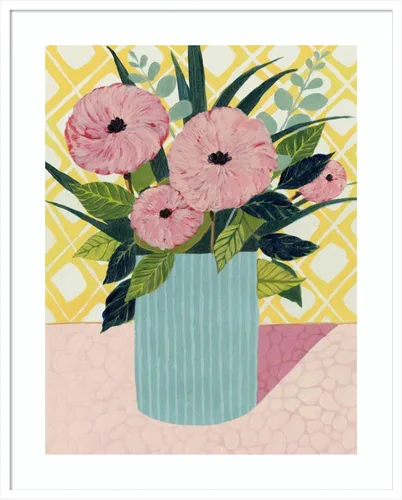Miniatura 11 de Amanti Art Framed Wall Art Print 44x36 Retro Bouquet I by Grace Popp, Flowers Wall Art, Modern Contemporary Decor, X-Large Poster Painting Artwork