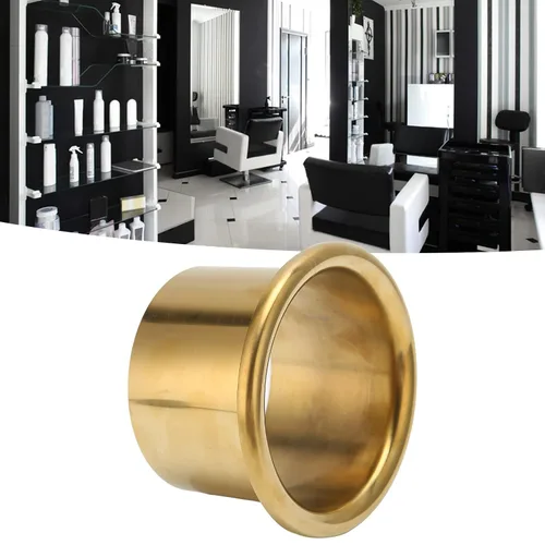 Miniatura 4 de 3 1 4 secador de pelo pulgadas rizador 3 goma 4 insertos negro secador de pelo soplado metal encimera ojales anillos salón y spa equipo (dorado)