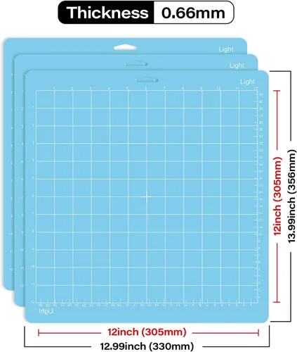 Miniatura 6 de Gwybkq Paquete de 24 alfombrillas de corte variedad y agarre ligero, 12 x 12 pulgadas, compatibles con Cricut Maker 3/Maker/Explore 3/Air 2/Air/One