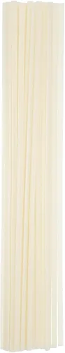 Miniatura 22 de MECCANIXITY Varillas de soldadura de plástico de 13.2 pulgadas, varillas redondas de doble hebra, varillas de soldadura ABS para soldador de Blanco