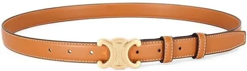 Miniatura 5 de El cinturón de cuero para mujer es adecuado para jeans versátiles Arc de Triomphe con cinturón marrón hebilla de pin de moda para mujer versión