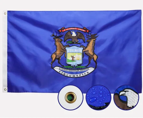 Miniatura 19 de Bandera del estado de Arizona doble cara 3x5 para exteriores, las banderas AZ más duraderas, nailon resistente 210D, rayas cosidas, estrella