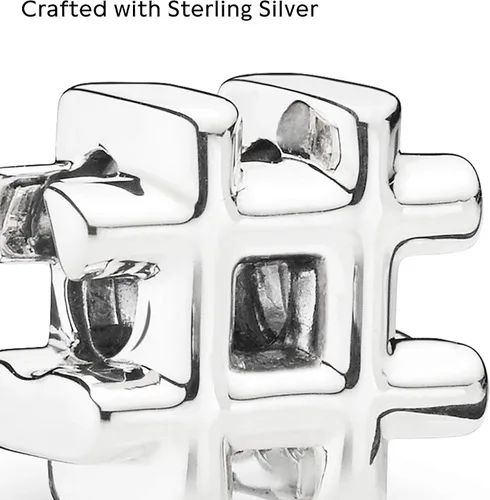 Miniatura 3 de PANDORA Colgante de plata de ley con símbolo de hashtag de joyería Metal no aplica