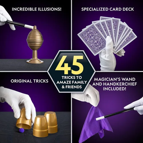 Miniatura 3 de Set de Magia para Niños National Geographic - 45 Trucos de Magia para Niños para Realizar con Instrucciones de Video Paso a Paso para Cada Truco