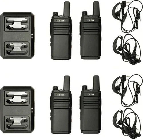 Miniatura 10 de BTECH FRS-B1 Paquete de 2 FRS Business, Walkie Talkies para adultos, NOAA, radio bidireccional de alto rendimiento. Kit completo con kit