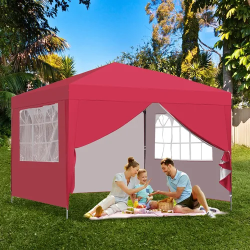 Miniatura 7 de GDY - Carpa plegable de 10 x 10 pies, toldo para exteriores con bolsa de transporte