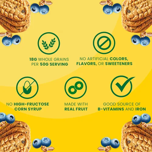 Miniatura 7 de belVita Barras de desayuno galletas, arándanos, 30 paquetes en total, 6 cajas (4 galletas por paquete)
