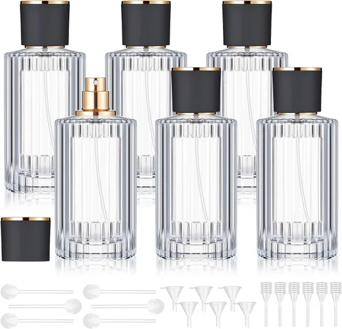 Miniatura 14 de Teenyyou 6 botellas vacías de perfume de vidrio de 30/50/3.4 fl oz a granel para fabricantes de perfumes, botellas de colonia atomizadoras