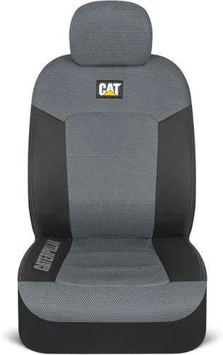 Miniatura 7 de Fundas de asiento para coches, camiones y SUV Cat MeshFlex – Fundas de asiento grises para asientos delanteros, protectores de asiento de camión