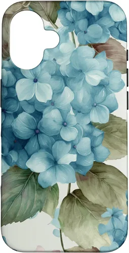 Miniatura 32 de Watercolor Shabby Chic Blue Hydrangeas Flower Case for iPhone 17