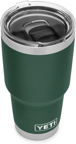 Miniatura 15 de YETI Rambler - Vaso aislado al vacío de acero inoxidable de 30 onzas con tapa MagSlider Cosecha Rojo