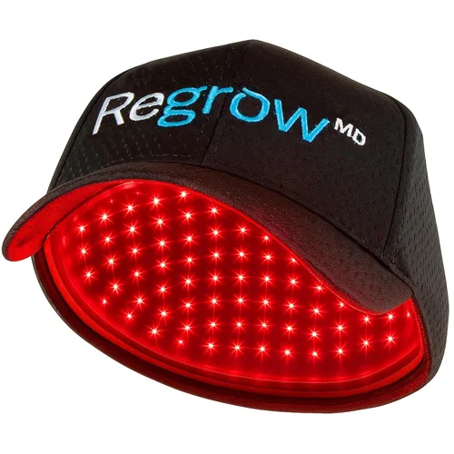 Hairmax RegrowMD - Gorra de crecimiento láser aprobada por la FDA, láseres de grado médico, terapia de luz roja para el crecimiento del cabello y