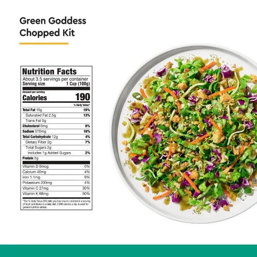 Miniatura 2 de Taylor Farms Kit de ensalada picada Green Goddess 10oz