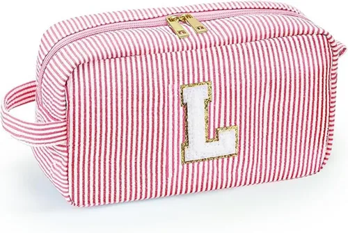Miniatura 11 de Bonita bolsa grande de cosméticos de viaje, neceser con cremallera, bolsa de almacenamiento de maquillaje, bolsa de viaje, fiesta, boda, artículos