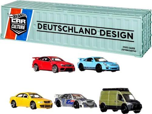Miniatura 8 de Hot Wheels Premium Car Culture American Scene Vehículos de juguete, paquete de 5 modelos a escala 1:64 hechos en Estados Unidos, neumáticos de Real