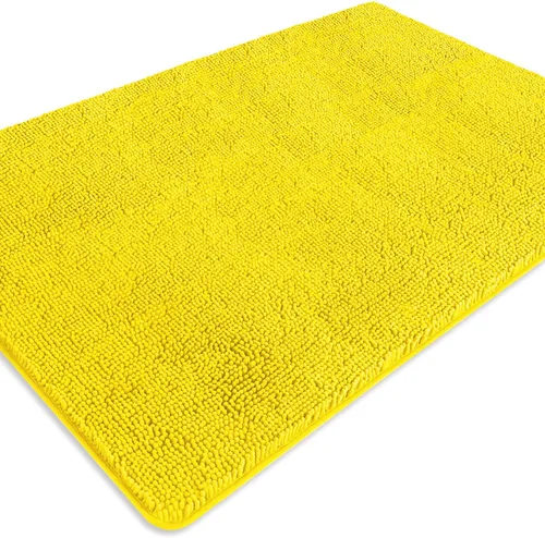 Miniatura 222 de Alfombra de baño pequeña de 12 x 18 pulgadas, lavable y absorbente, antideslizante, alfombra de baño de felpilla gruesa y suave para baño, ducha