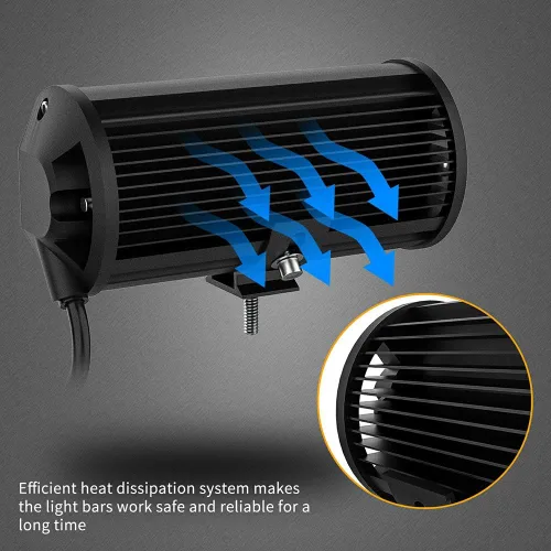 Miniatura 5 de Barra de luz LED de 7 pulgadas, luces LED de 240 W y 24000 lm para tractores, luces LED de trabajo para camión, luces combinadas de inundación