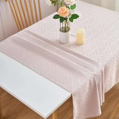 Miniatura 63 de Mantel redondo de tela de 60 pulgadas, mantel con diseño de hojas, borde festoneado, mantel sedoso, impermeable, resistente a las arrugas, lavable