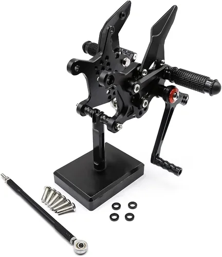 FXCNC Juego trasero de motocicleta compatible con ZX25R 2020-2022 ZX4R 2023 ZX-4RR 2022-2024 Billet Juego de estriberas traseras totalmente