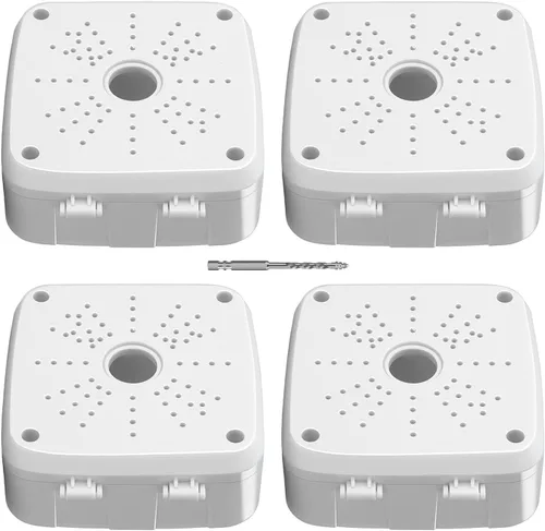 Miniatura 14 de Soporte universal para cámara de seguridad, soporte de caja de conexiones abatible, base de cámara IP de plástico impermeable, soporte de cable