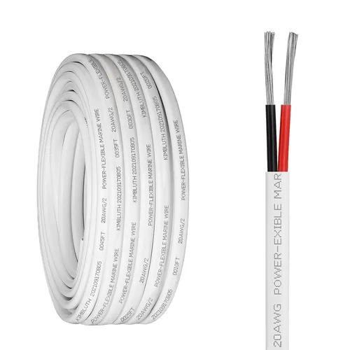 Miniatura 14 de Cable marino dúplex de calibre 10, cable de cobre estañado para barco, 150 pies, 10 AWG, estándar de EE. UU., OFC, alambre de cobre libre de oxígeno