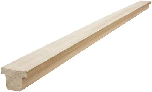 Diapositivas de cajón Rockler de madera dura de montaje central - Riel de cajón de madera con diseño clásico en forma de "T" – Diapositiva de