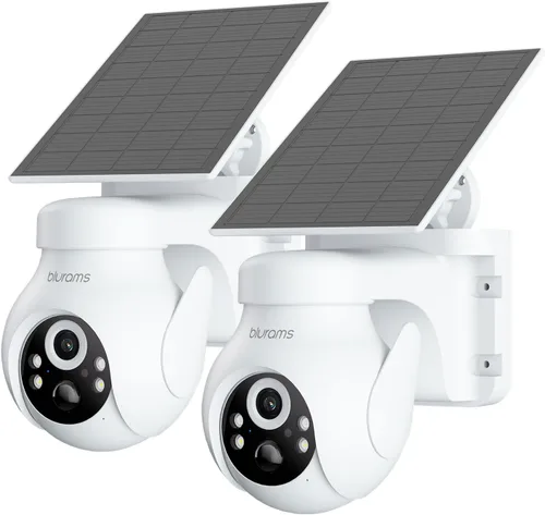 Miniatura 7 de blurams Cámara solar inalámbrica para exteriores, cámaras de seguridad PTZ de 360° inalámbricas para exteriores con seguimiento automático humano
