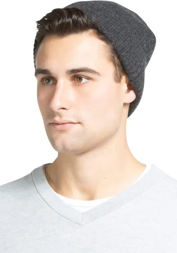 Miniatura 17 de Fishers Finery Sombrero con puños acanalados de cachemira 100% pura para hombre; ultra felpa