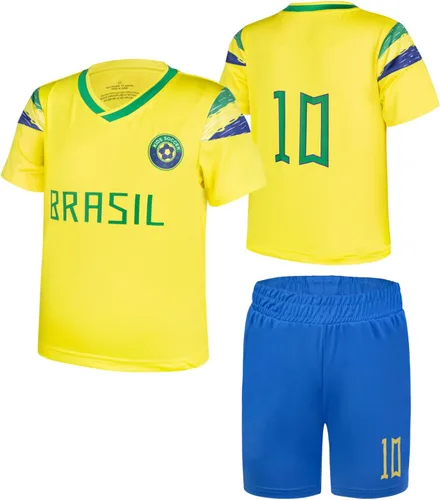 Miniatura 57 de Cnins Camisetas de entrenamiento de fútbol para niños de 2 a 14 años, trajes de práctica para niños y niñas con colores del equipo nacional