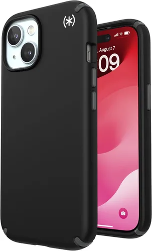 Miniatura 11 de Speck PRESIDIO2 PRO - Funda para iPhone 17, compatible con MagSafe, funda protectora delgada, color negro/gris pizarra/blanco
