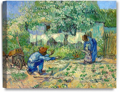 Miniatura 93 de Serie de pinturas de Vincent Van Gogh (favoritos). Reproducción de arte clásico de Van Gogh, impreso en lienzo Noche estrellada