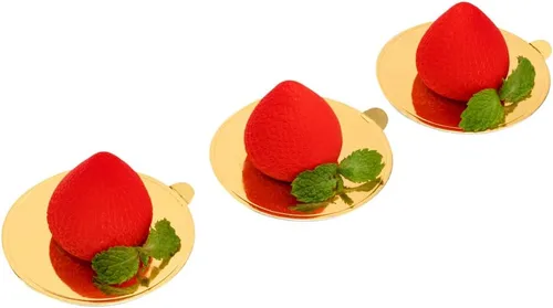 Miniatura 11 de Restaurantware - Molde de silicona para fresas de 15 cavidades, 1 molde de fresa listo para horno, flexible, congelable, blanco de silicona