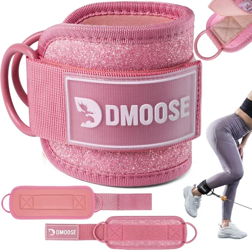 Miniatura 22 de DMoose Fitness Ankle Strap for Cable Machine - One Size Fit with Premium Padding Cuffs, Ankle Bands for Working Out, Booty Workouts, Leg Extension