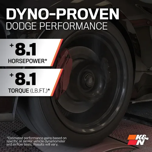 Miniatura 3 de K&N Sistema de admisión de aire frío: Filtro de aire de alto flujo, aumento del rendimiento y aceleración: Compatible con CHRYSLER/DODGE 2011-2019