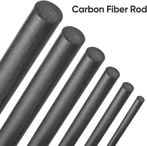 Miniatura 5 de 12 piezas de reparación de caña de pescar de carbono, inserto de fibra de carbono sólida para caña de pescar rota, conector de reparación automática