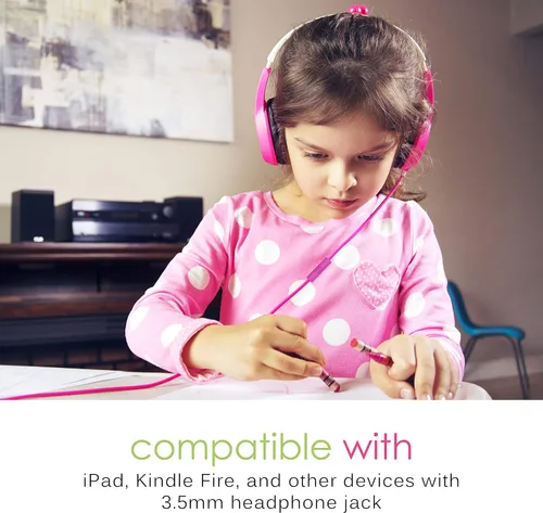 Miniatura 8 de MEE Audio KidJamz - 3 auriculares de escucha segura para niños con limitador de volumen y micrófono integrado, auriculares ajustables en la oreja