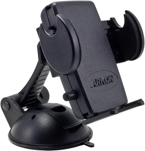 ARKON Mounts - Soporte de teléfono para parabrisas o tablero de automóvil, ajuste universal para teléfono, ángulo ajustable, fuerte succión para