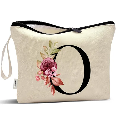Miniatura 117 de Vavabox A-Z Bolsa de Maquillaje Personalizada, Regalos de Cumpleaños para Mujeres y Mamá, Regalos para la Mejor Amiga, Bolsa de Cosméticos