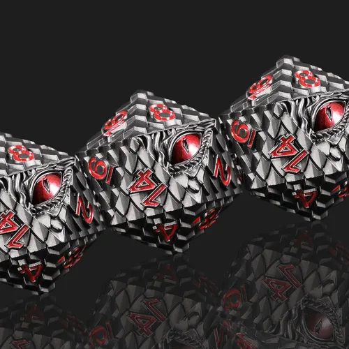 Miniatura 6 de 1 dado de metal D20 DND – Dados poliédricos gigantes metálicos de 20 caras, dados grandes de 1.378 in de ojo de dragón para juego de mesa