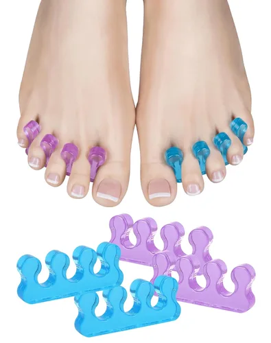 SUNFATT Separadores de Dedos para Pedicura, Separadores de Dedos para Mujeres, Separadores de Dedos del Pie para Pedicura para Separar Uñas de los